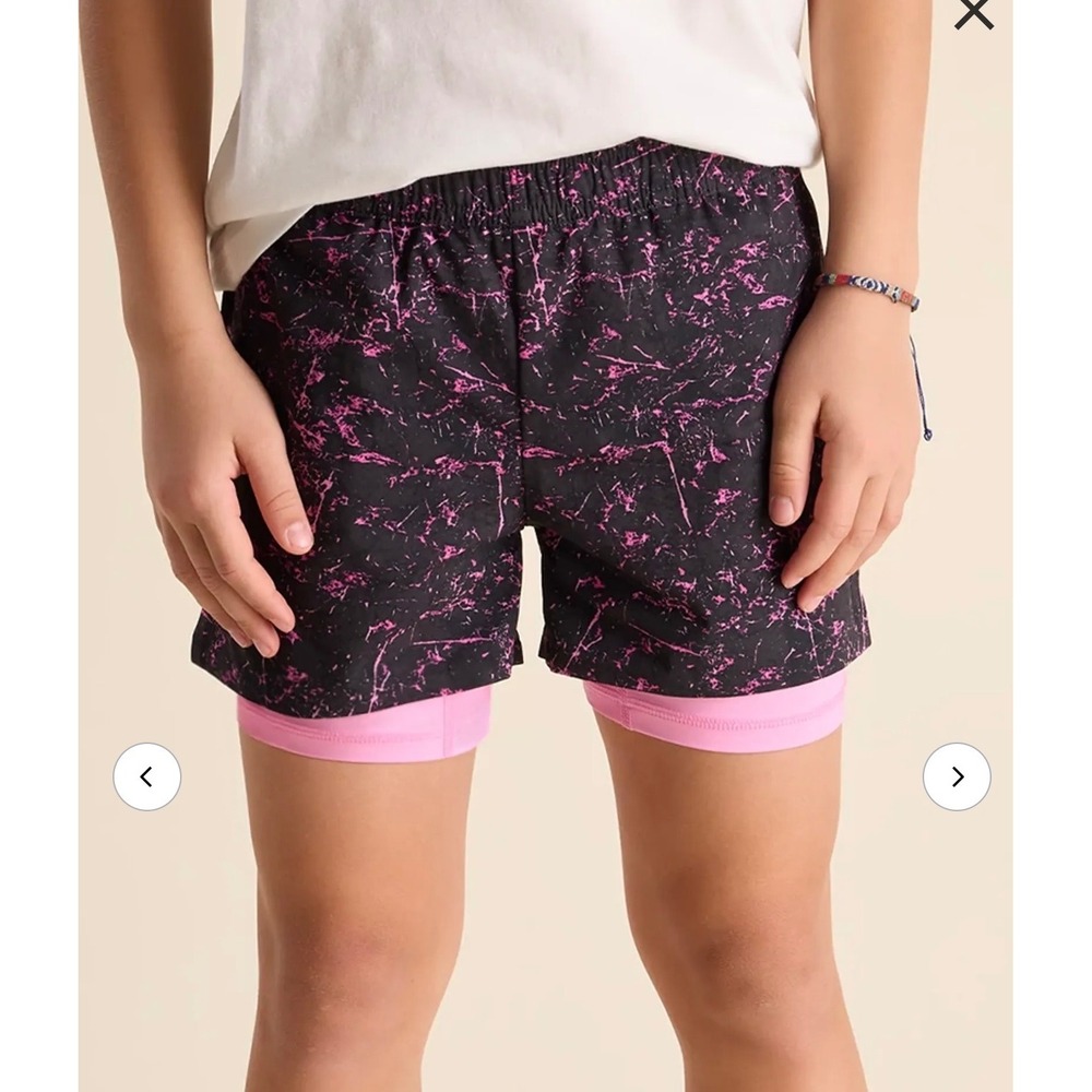 Chubbies XXL 2-in-1 Performance Shorts Pink Concretes Black Marble NWT